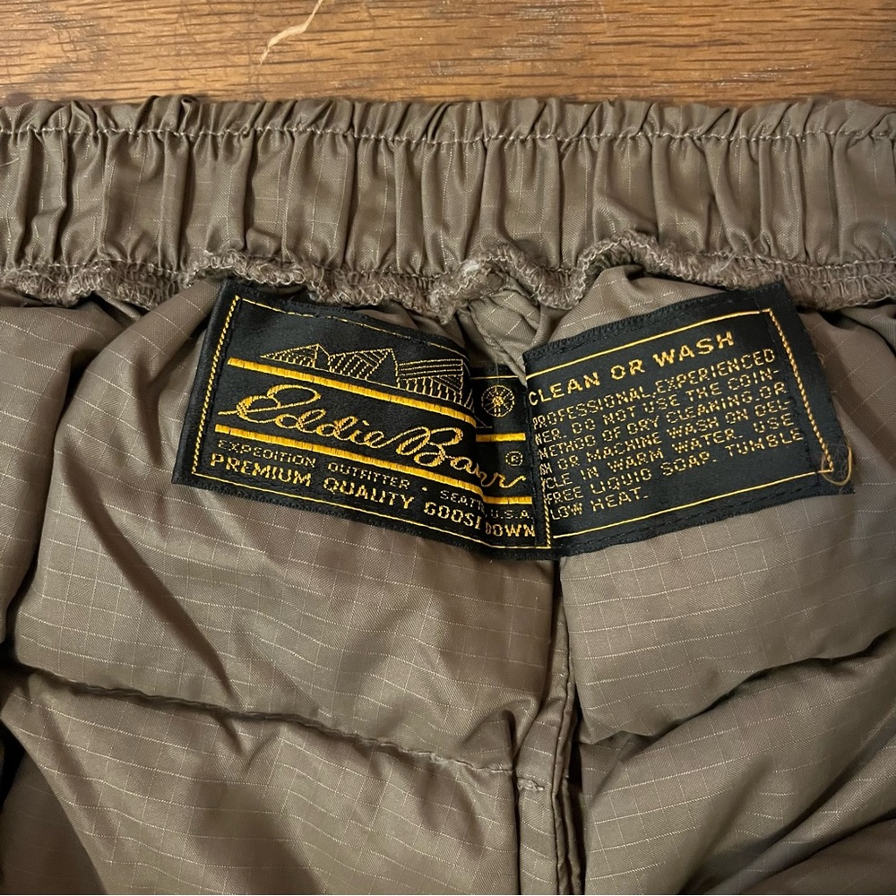 VINTAGE Eddie Bauer goose down pants. - Picture 6 of 9